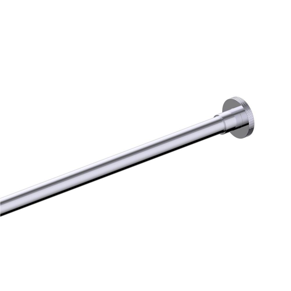 CIRCO KNURLED - Round Shower Rod-Polished Chrome