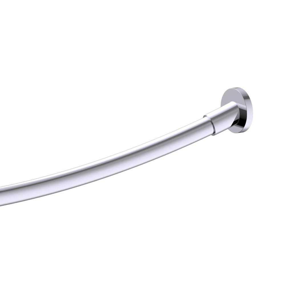 OSLO - Kartners Round & Curved Shower Rod-Polished Chrome