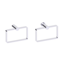 Kartners 137464-99 - PORTO -  Square Towel Ring-Polished Chrome