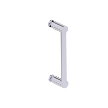 Kartners 1377508-99 - PORTO - 8-inch Single Glass Door Handle-Polished Chrome