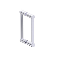 Kartners 1377808-99 - PORTO - 8-inch Double Glass Door Handle-Polished Chrome