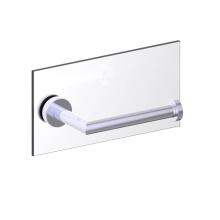 Kartners 144151TG-99 - OSLO - Single Toilet Paper Holder - Through Glass-Polished Chrome
