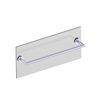 Kartners 144180TG-99 - OSLO - 18-inch Bathroom Towel Bar Through Glass-Polished Chrome