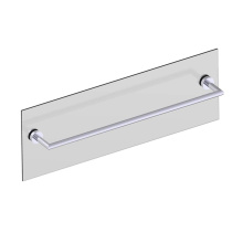 Kartners 144240TG-99 - OSLO - 24-inch Bathroom Towel Bar Through Glass-Polished Chrome