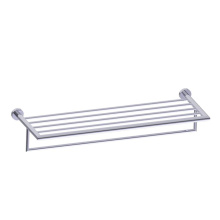 Kartners 144442-99 - OSLO - 24-inch Towel Shelf with Bathroom Towel Bar-Polished Chrome