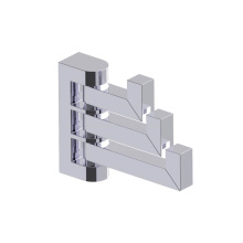 Kartners 248133-99 - LONDON - Triple Prong Robe Hook-Polished Chrome