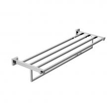 Kartners 248442 -45 - LONDON - Towel  Shelf W/ Towel Bar  -  Antique