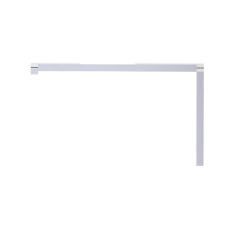 Kartners 24870818-99 - LONDON - 8-inch x 18-inch Offset Shower Door Handle -Polished Chrome