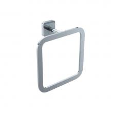 Kartners 254464-99 - MILAN - Square Towel Ring-Polished Chrome