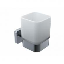 Kartners 254660-99 - MILAN - Bathroom Tumbler Cup & Toothbrush Holder-Polished Chrome