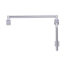 Kartners 26271218-99 - MADRID - 12-inch x 18-inch Offset Shower Door Handles -Polished Chrome