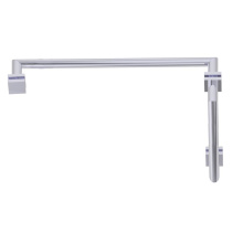 Kartners 26271224-99 - MADRID - 12-inch x 24-inch Offset Shower Door Handles -Polished Chrome