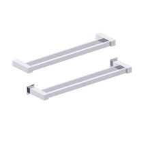 Kartners 277182-99 - LISBON - 18-inch Double Bathroom Towel Bar-Polished Chrome