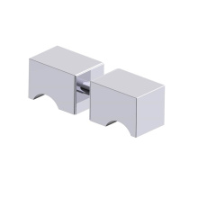 Kartners 2887502-99 - MUNICH - Double Shower Door Handle-Polished Chrome