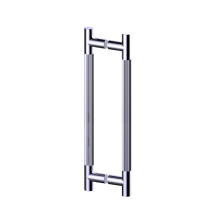 Kartners 3107824-99 - Straight Knurled -  24-inch Double Shower Door Handle-Polished Chrome