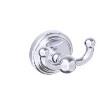 Kartners 322132SB-99 - FLORENCE - Double Prong Robe Hook Solid Back-Polished Chrome