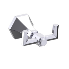 Kartners 342132-99 - PISA - Double Prong Robe Hook-Polished Chrome