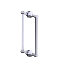 Kartners 3427812-99 - PISA - 12-inch Double Shower Door Handle-Polished Chrome