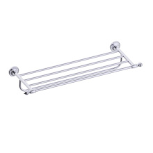 Kartners 351442-99 - LYON - Towel Shelf with 24-inch Bathroom Towel Bar-Polished Chrome