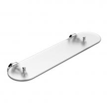 Kartners 351671-35 - LYON - 20-inch Glass Shelf-Prosecco Bronze