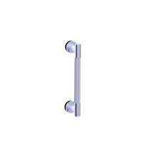 Kartners 3667508-75 - CIRCO KNURLED - 8-inch Single Shower Door Handle-Unlacquered Brass