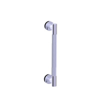 Kartners 3667512-75 - CIRCO KNURLED - 12-inch Single Shower Door Handle-Unlacquered Brass