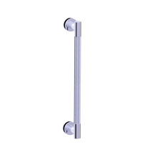 Kartners 3667524-75 - CIRCO KNURLED - 24 inch Single Shower Door Handle-Unlacquered Brass