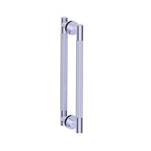 Kartners 3667824-99 - CIRCO KNURLED - 24-inch Double Shower Door Handle-Polished Chrome