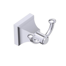 Kartners 390132-99 - GLASGOW - Double Prong Robe Hook-Polished Chrome