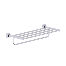 Kartners 390442-99 - GLASGOW - Towel Shelf with Bathroom Towel Bar 21-inch-Polished Chrome