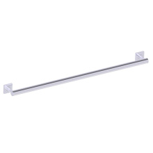 Kartners 8289436-35MM-99 - 9400 Series 36-inch Round Grab Bar with Square Rosettes 35mm-Polished Chrome