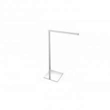 Kartners KFS-SQ-STR-78 - Free Standing - Square Single Towel Rail-Brushed Brass