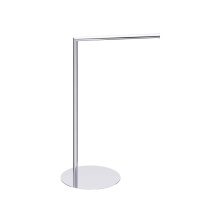 Kartners KFS-RD-STR-99 - Free Standing - Round Single Towel Rail-Polished Chrome