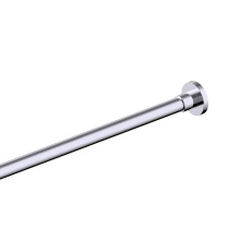 Kartners KSR-6BR-144-99 - OSLO - Shower Rods - Kartners Round Shower Rod-Polished Chrome