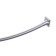 Kartners KSRC-5BR-262-99 - MADRID - Kartners Square & Curved Shower Rod-Polished Chrome