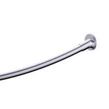Kartners KSRC-5BR-366-99 - CIRCO KNURLED - Round & Curved Shower Rod-Polished Chrome
