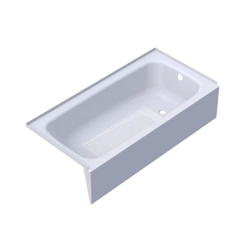 Heavy Gauge Titanium Steel Enamel Cayono 5 ft Tub Right Hand Bathtub - Model 155