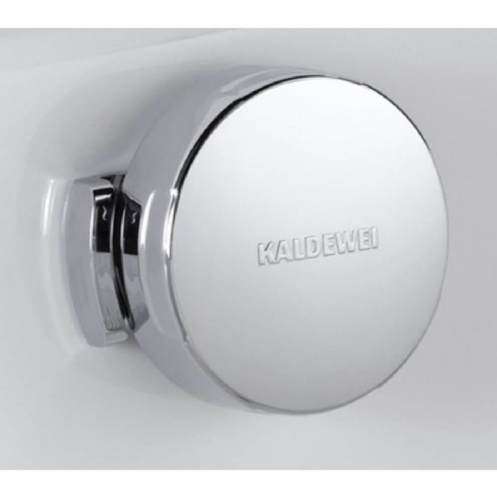 Heavy Gauge Titanium Steel Enamel Brass Waste and Overflow Fitting - Model 4030 (White)