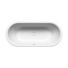 Kaldewei 282814000001 - Heavy Gauge Titanium Steel Enamel Centro Duo Oval Bathtub - Model 128