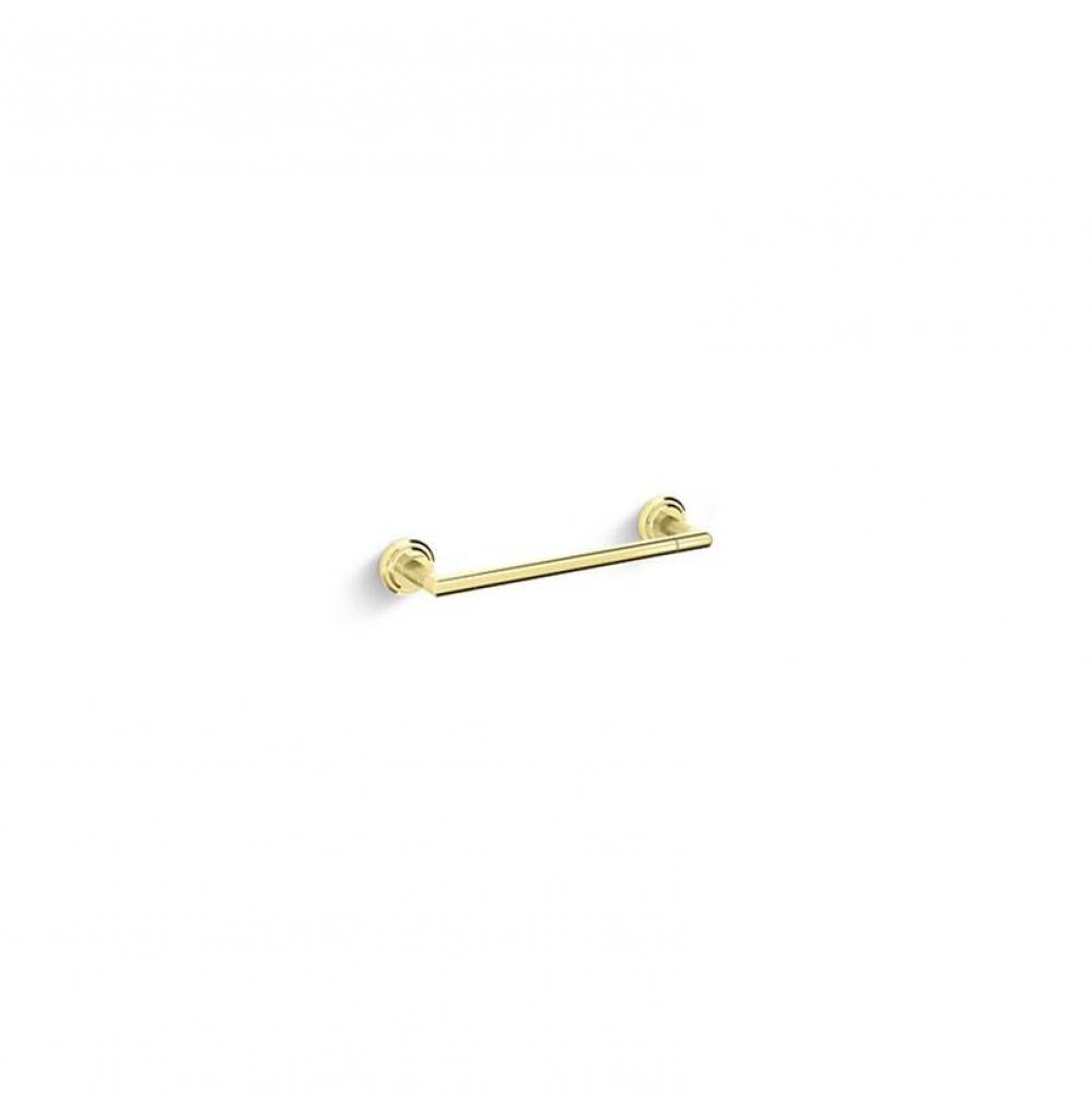 Pinna Paletta Towel Bar, 12'' Unlacquered Brass