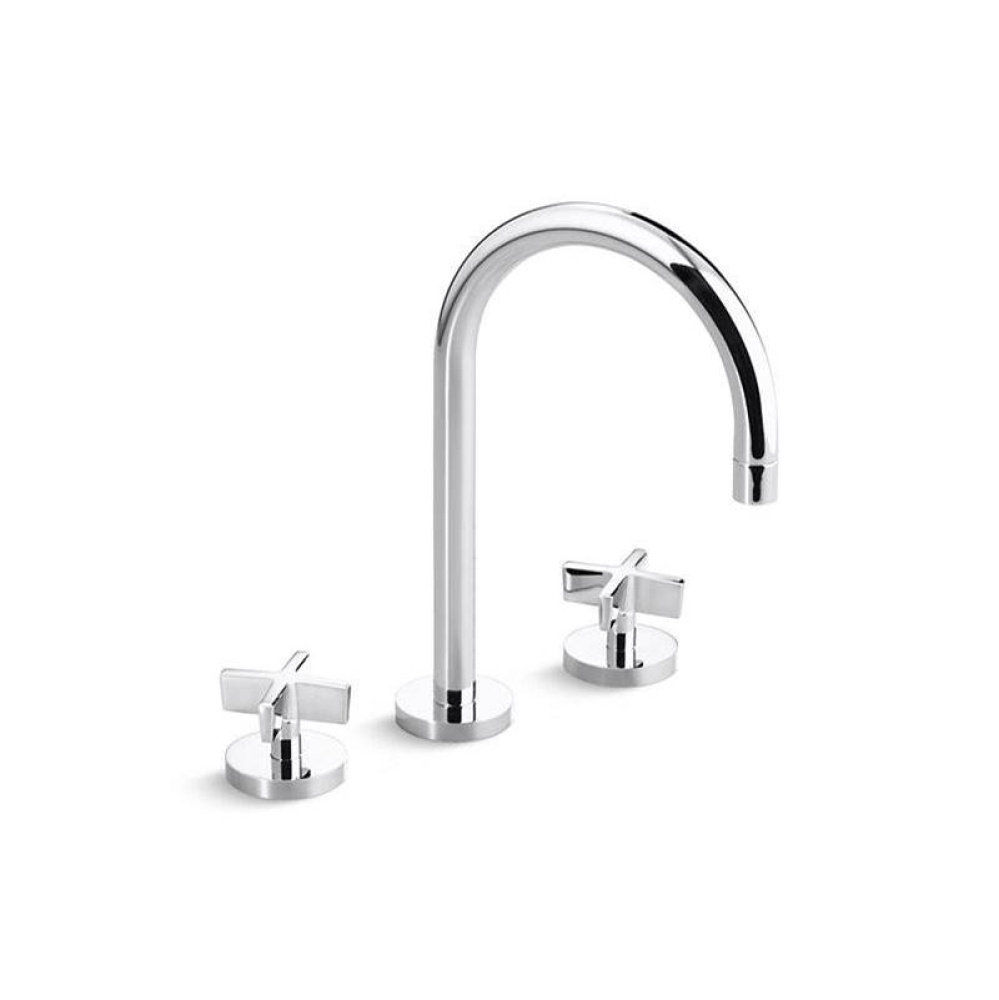 One™ Basin Set, Gooseneck, Cross Handle