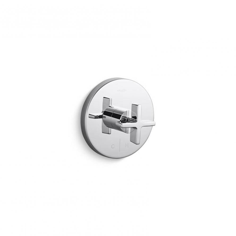 One™ Thermostatic Trim, Cross Handle