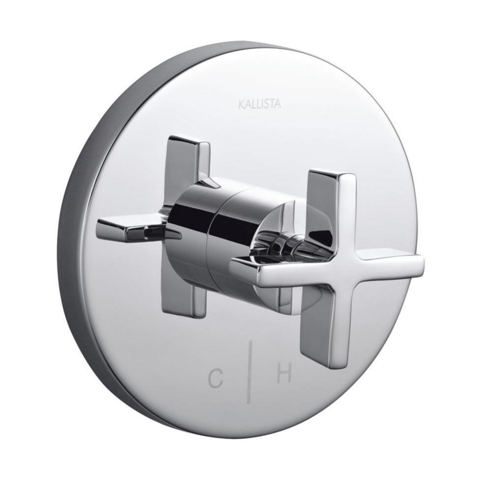 One™ Thermostatic Trim, Cross Handle