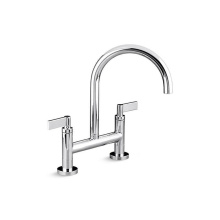 Kallista P25202-LV-CP - One™ Kitchen Bridge Faucet, D-Mount, Lv