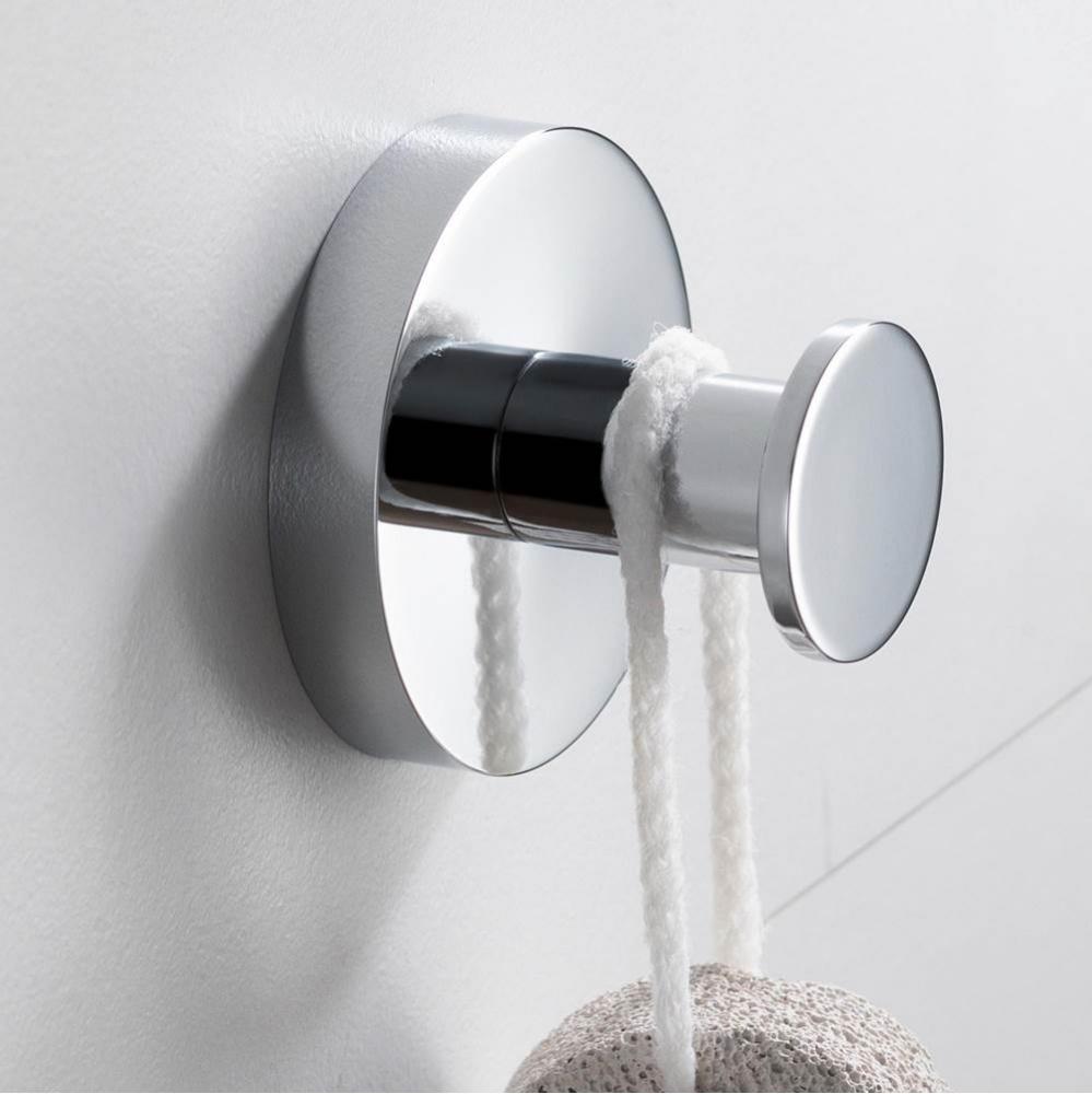 Elie™ Bathroom Robe and Towel Hook, Chrome Finish