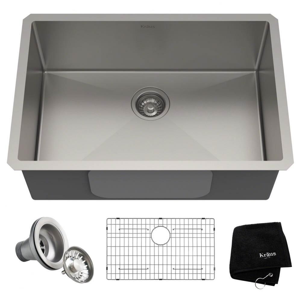 Standart PRO™ 28-inch 16 Gauge Undermount Single Bowl Stainless Steel Kitchen Sink