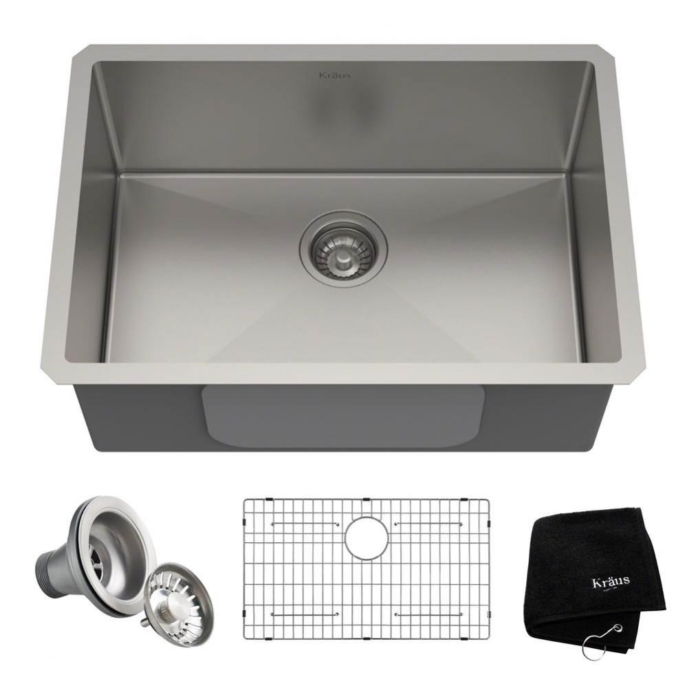 Standart PRO™ 26-inch 16 Gauge Undermount Single Bowl Stainless Steel Kitchen Sink