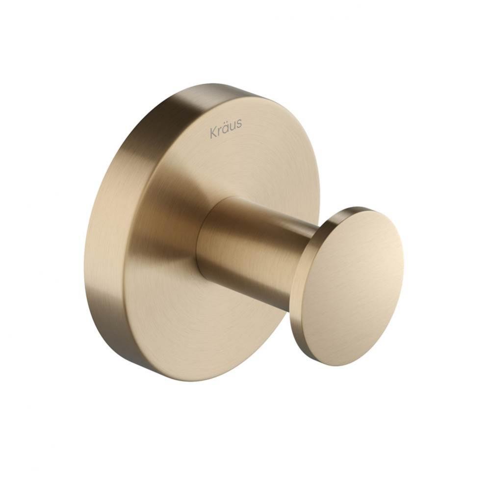 Elie™ Bathroom Robe and Towel Hook in Brushed Gold