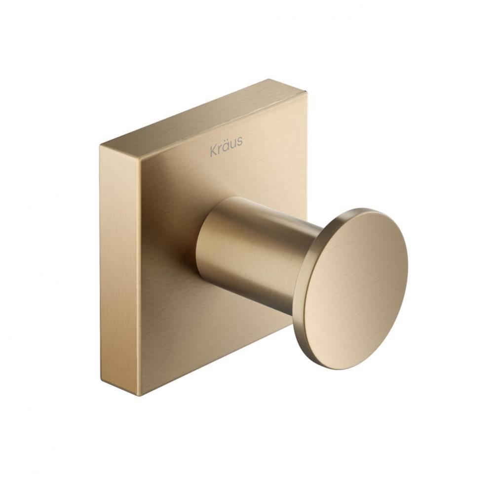 Ventus™ Bathroom Robe and Towel Hook in Brushed Gold
