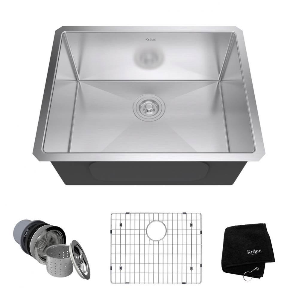 Standart PRO™ 23-inch 16 Gauge Undermount Single Bowl Stainless Steel Kitchen Sink